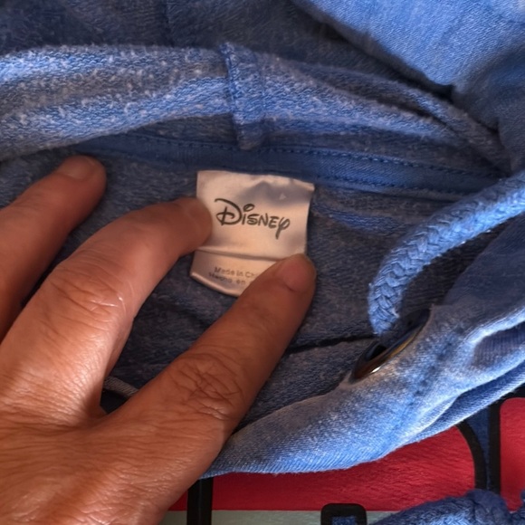 Gently Loved Disney Blue Graphic Stitch Hoodie Unisex - Picture 5 of 8